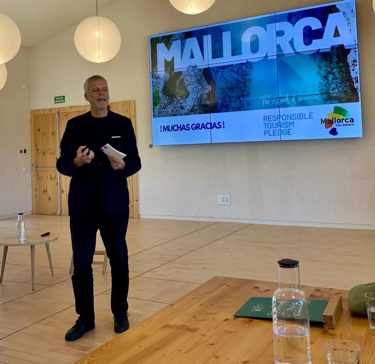 Stalman cree que Mallorca tiene la oportunidad de convertirse en un referente  mundial en «turismo responsable».