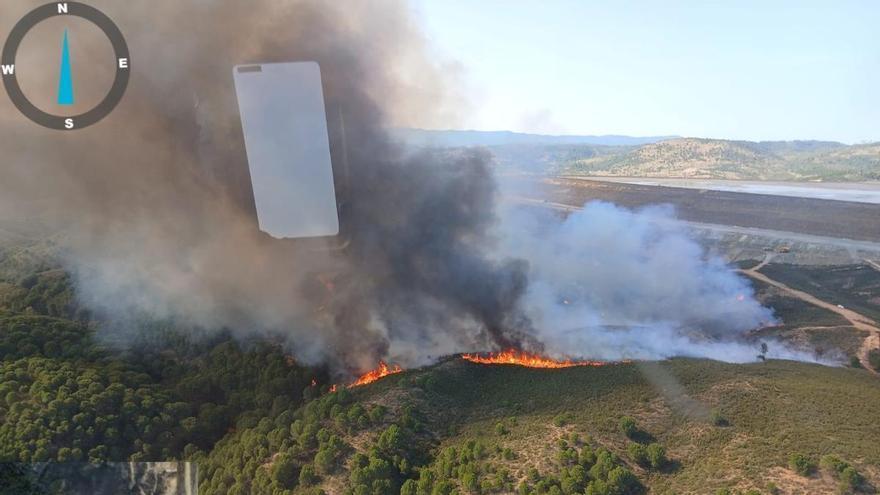 Un incendio forestal en Canillas de Aceituno obliga a desalojar temporalmente a una decena de vecinos