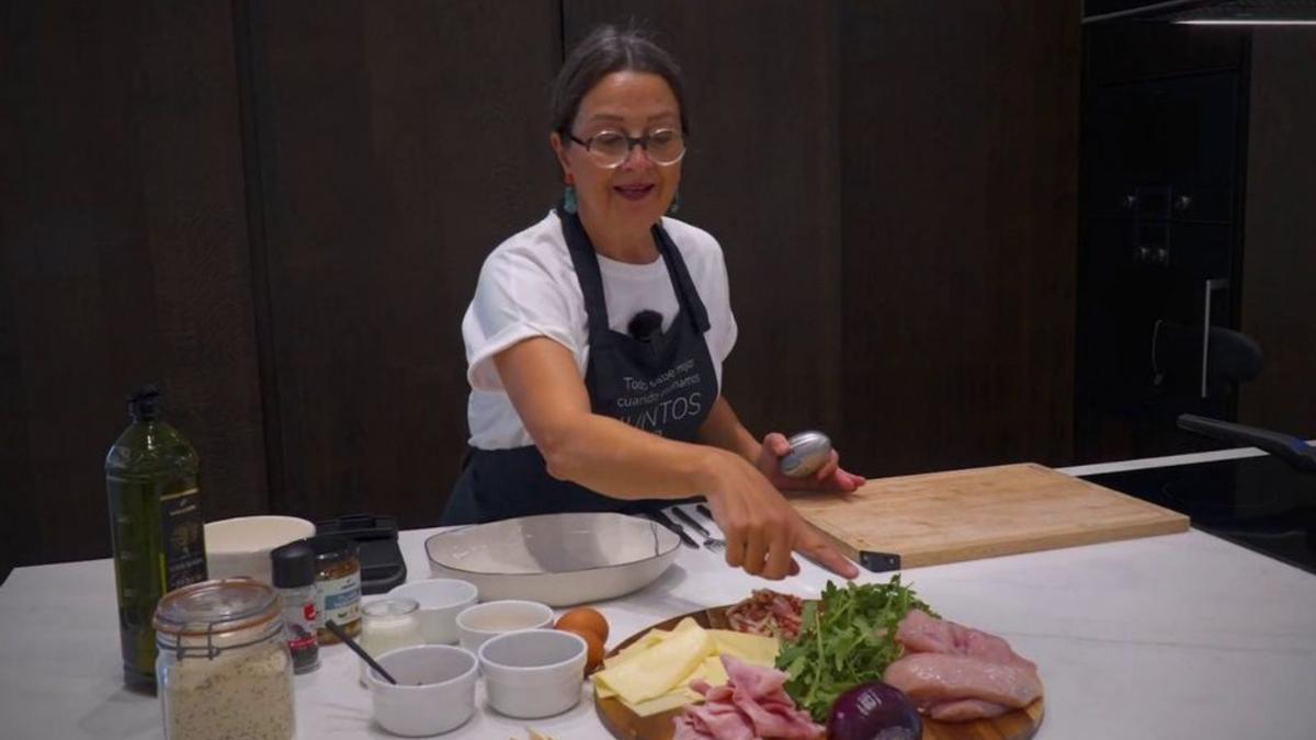 Loles García cocina un plato sano en ‘Juntos hablamos de alimentación saludable&#039;