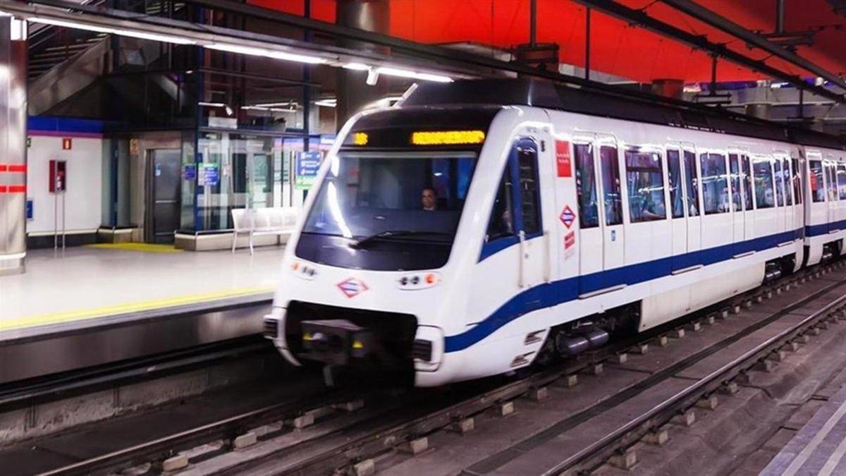 Un tren de Metro de Madrid