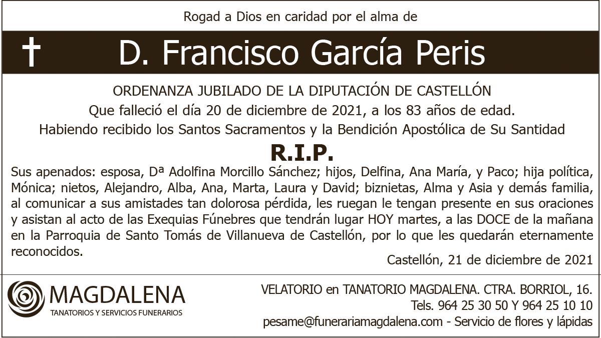 D. Francisco García Peris