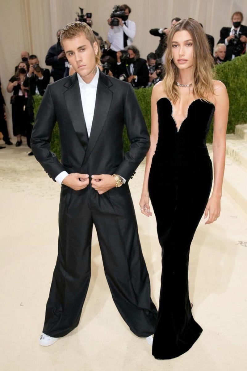 Justin Bieber y Hailey Bieber en la Gala MET 2021