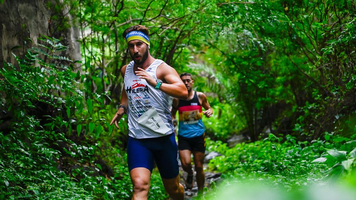 Participante en el Trail Pino Santo en una foto de archivo.
