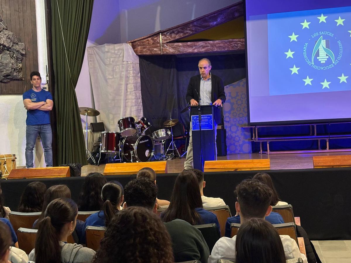 Acto celebrado esta mañana en el IES Los Sauces.