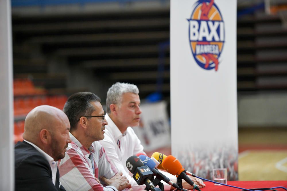 Presentació de Pedro Martínez com a entrenador del Baxi Manresa