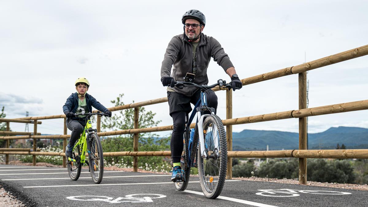 Un carril bici en una imagen de archivo