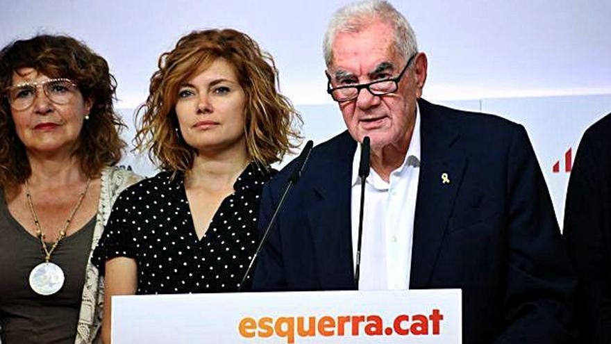 L&#039;alcaldable d&#039;ERC, Ernest Maragall, amb la número dos de la llista, Elisenda Alamany