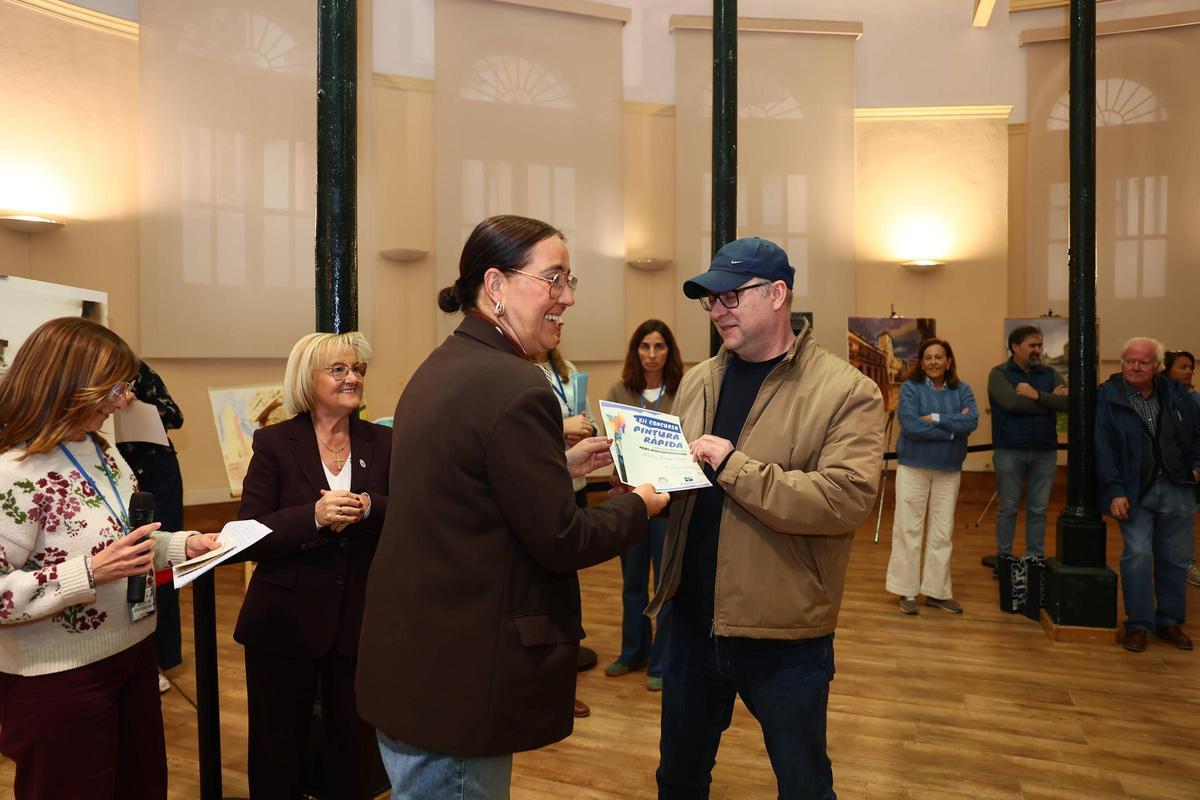 Los participantes en el XII Concurso de Pintura Rápida Los participantes en el XII Concurso de Pintura Rápida