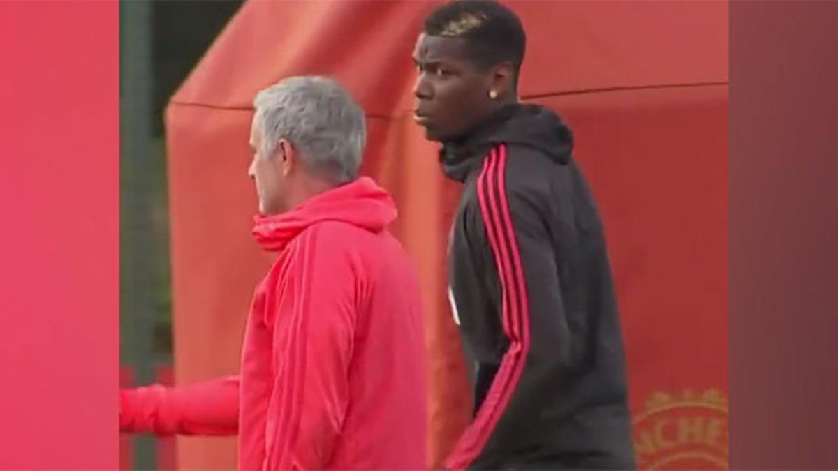 Tensión entre Mourinho y Pogba en el entrenamiento