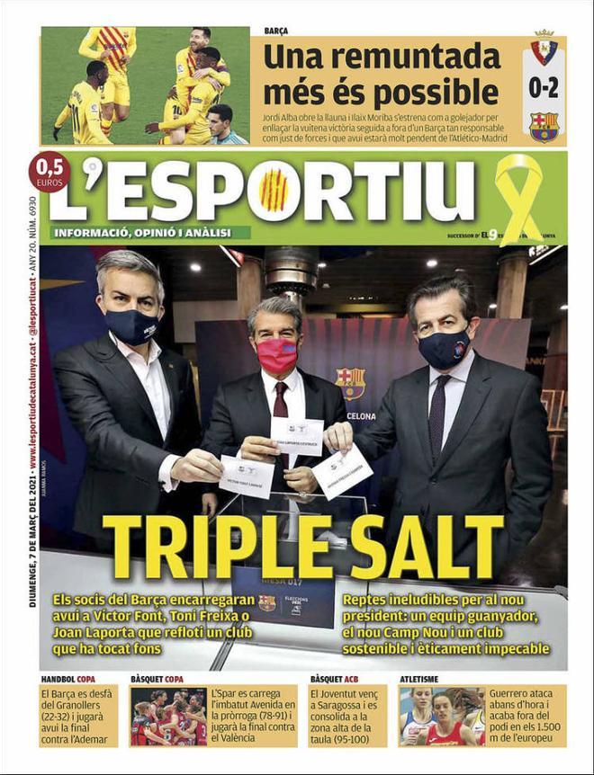 La portada de LEsportiu