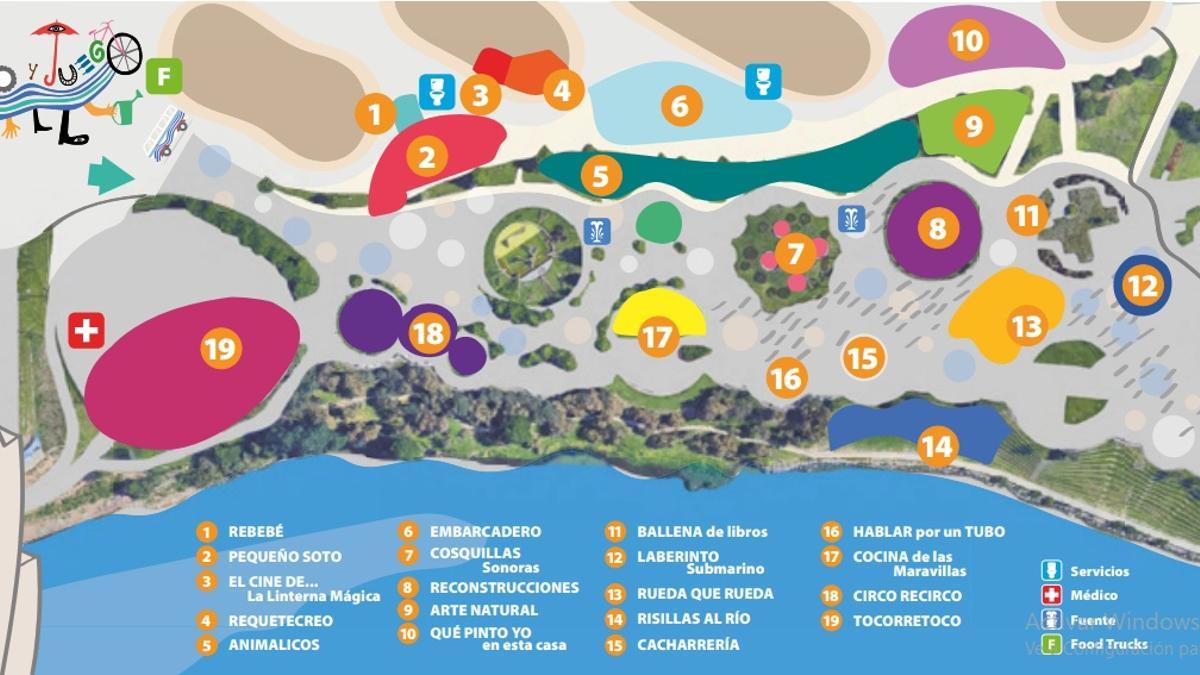 La zona de espacio de Río y Juego en la Expo