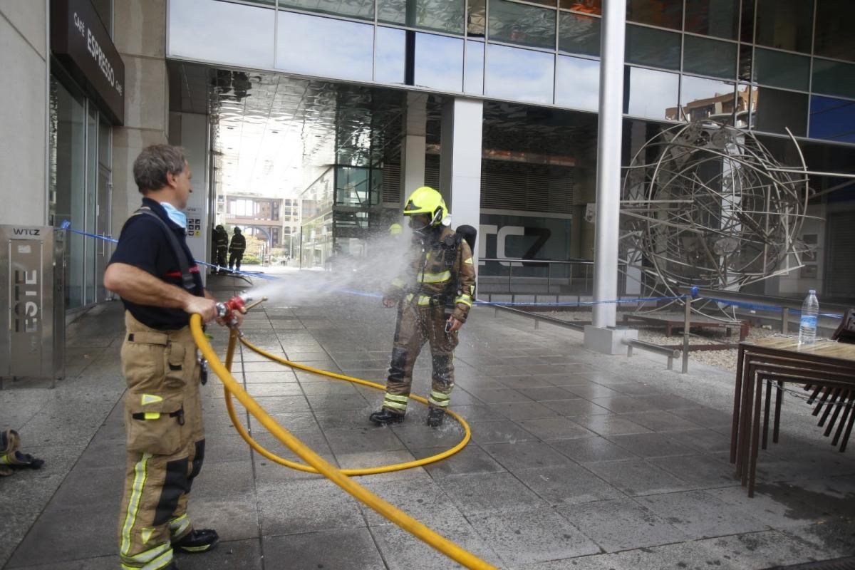 Incendio en el WTC de Zaragoza