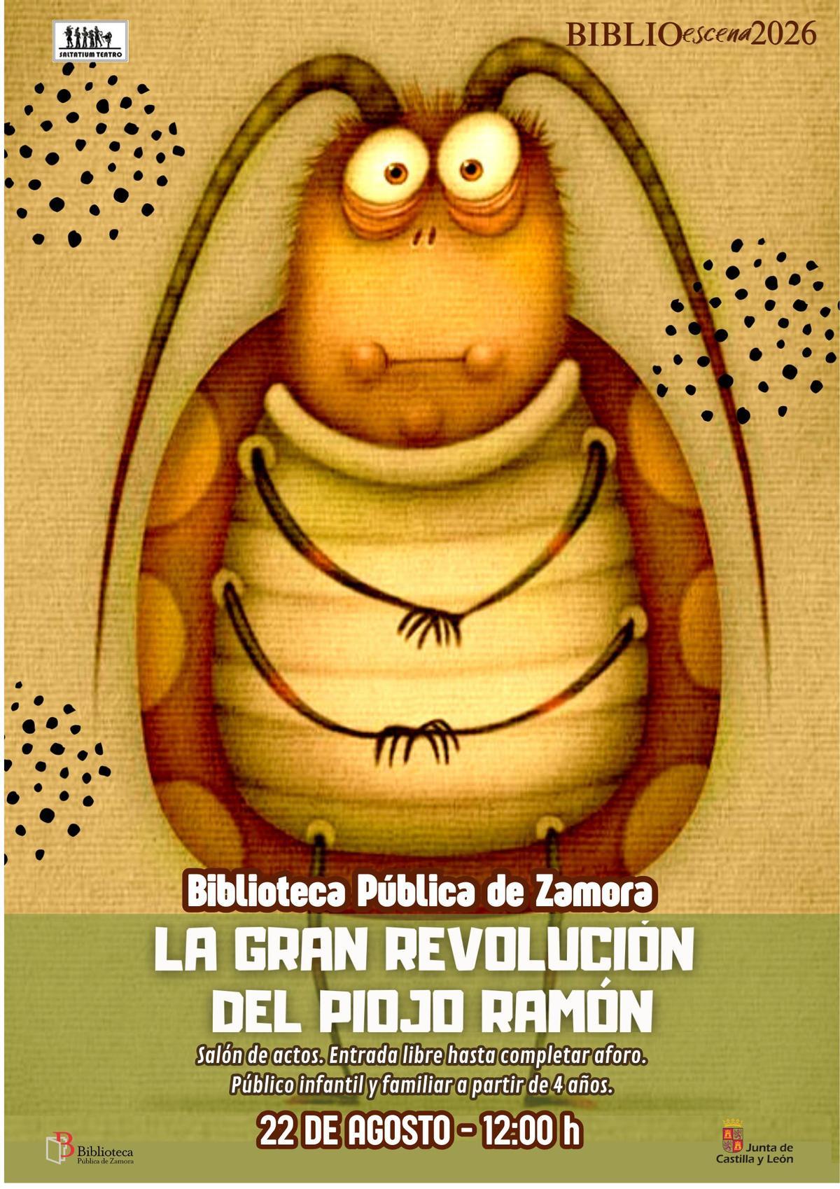 Cartel propuesta de Biblioescena.