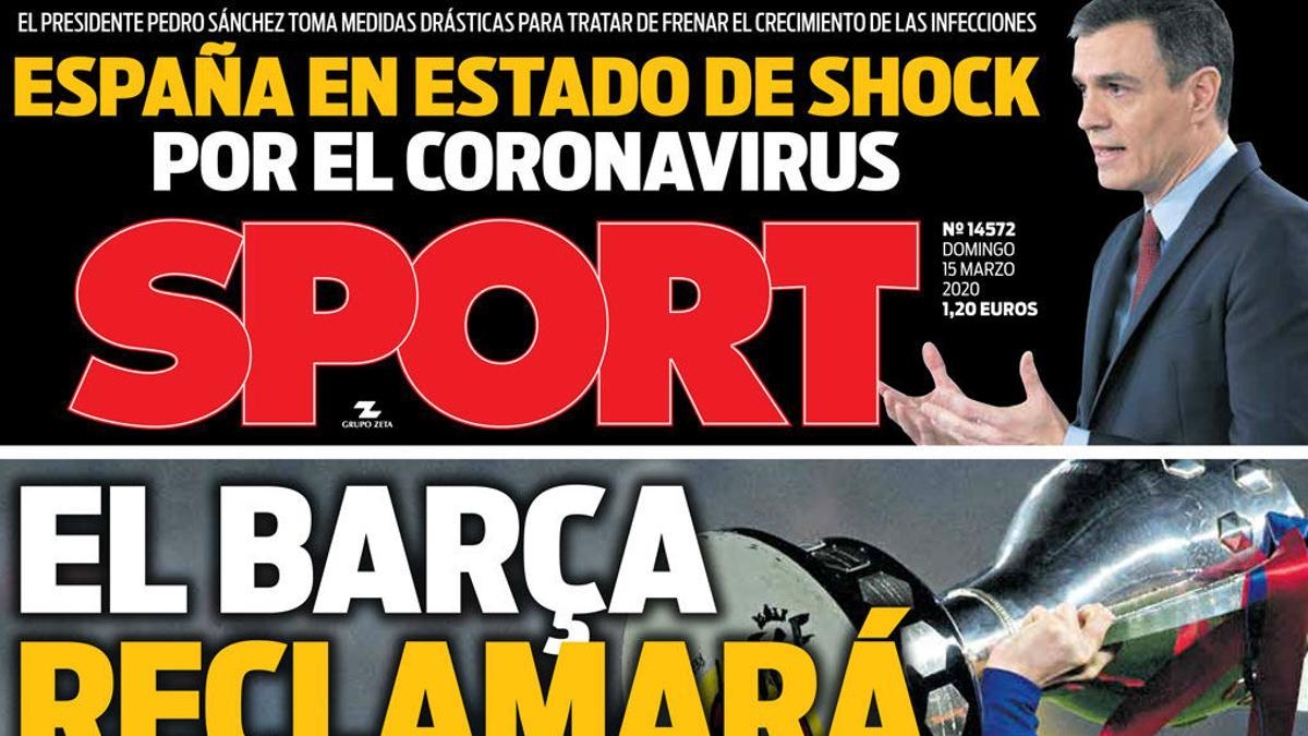 Ya ha salido la portada de SPORT