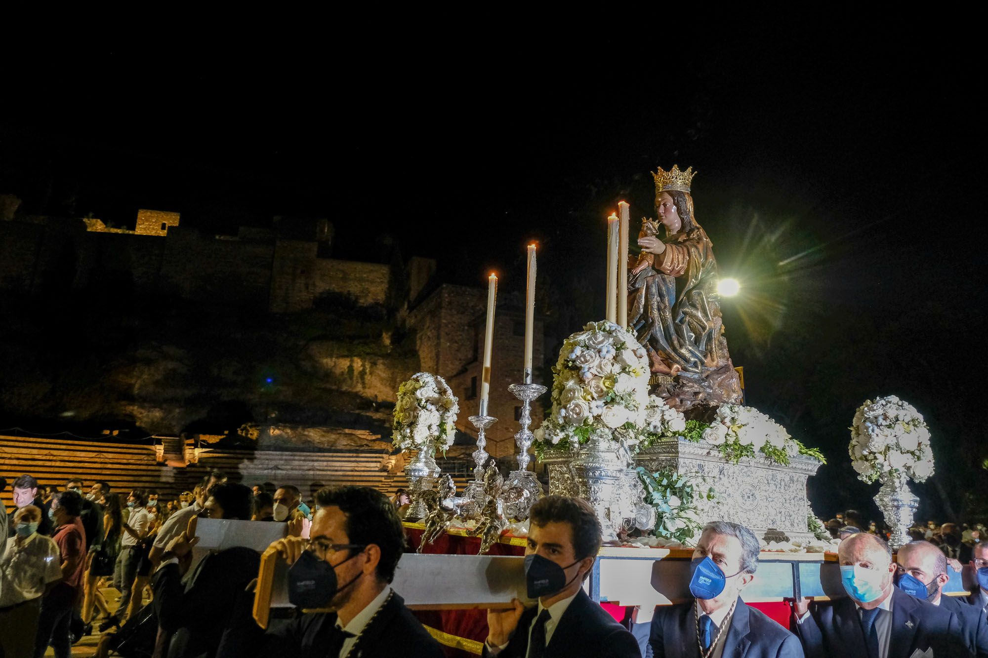 Traslado de la Virgen de la Victoria desde la Catedral de Málaga