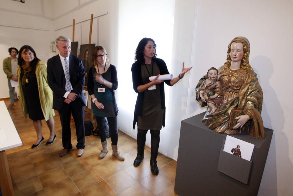 El Museu d'Art de Girona restaura cinc talles barroques i cinc olis
