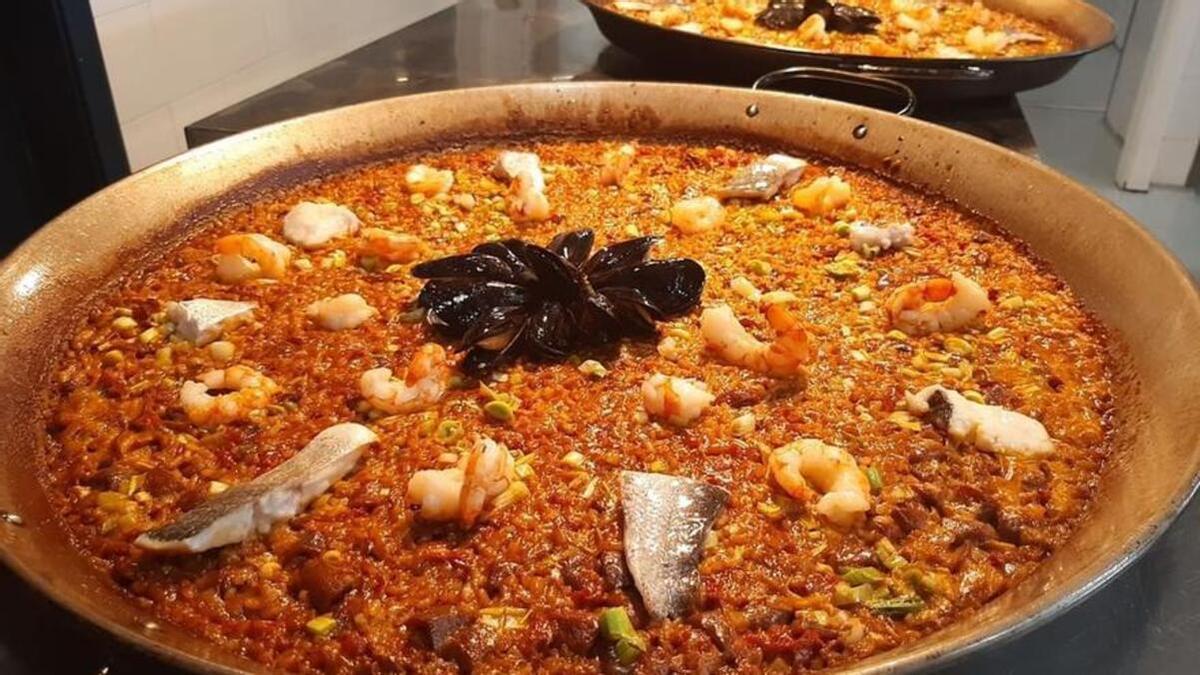 La paella que degustó Ayuso en València.