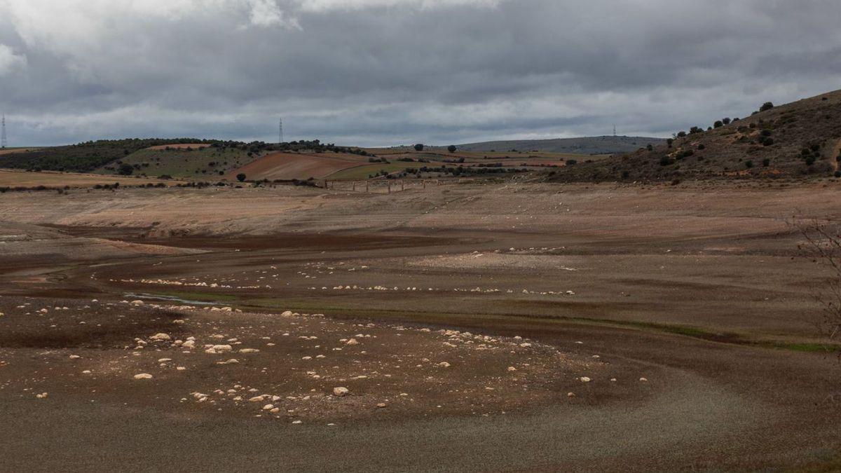 Embalse de Ricobayo en Palacios del Pan, hace unos días.