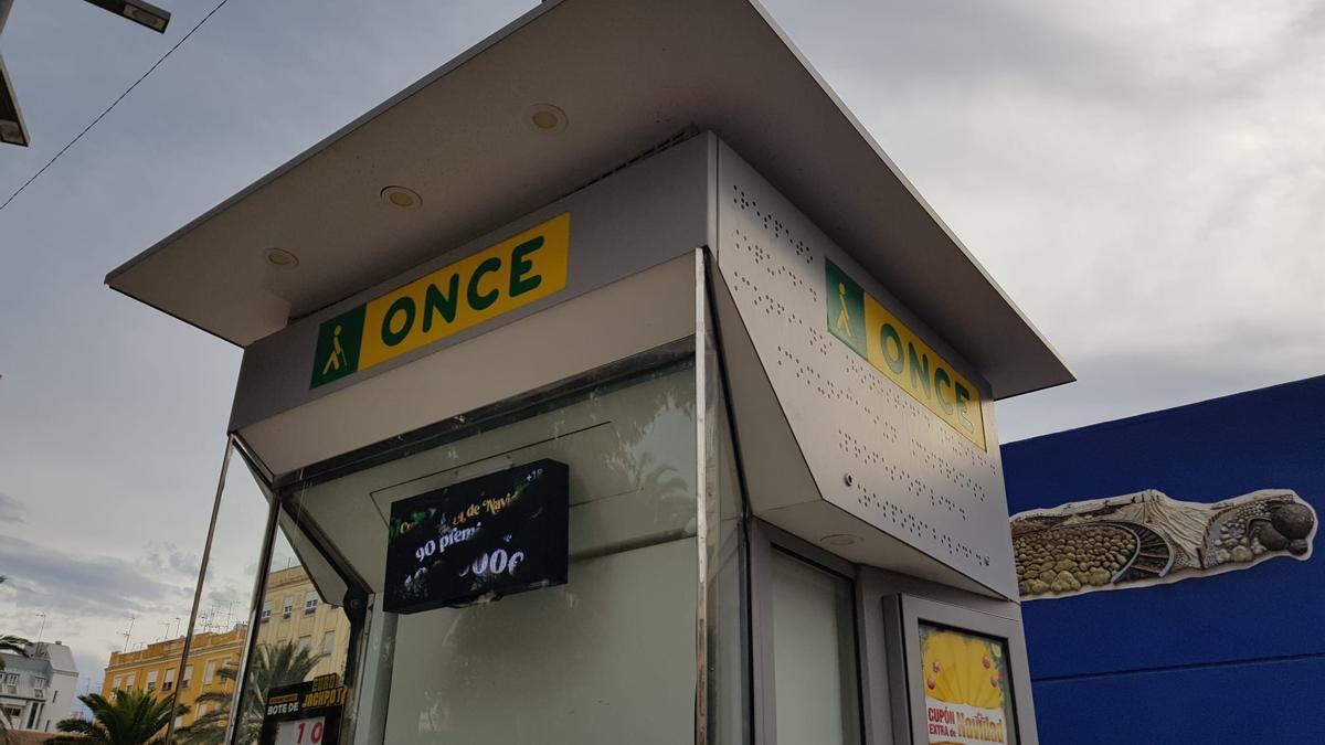 Caseta de la ONCE, en una imagen de archivo.