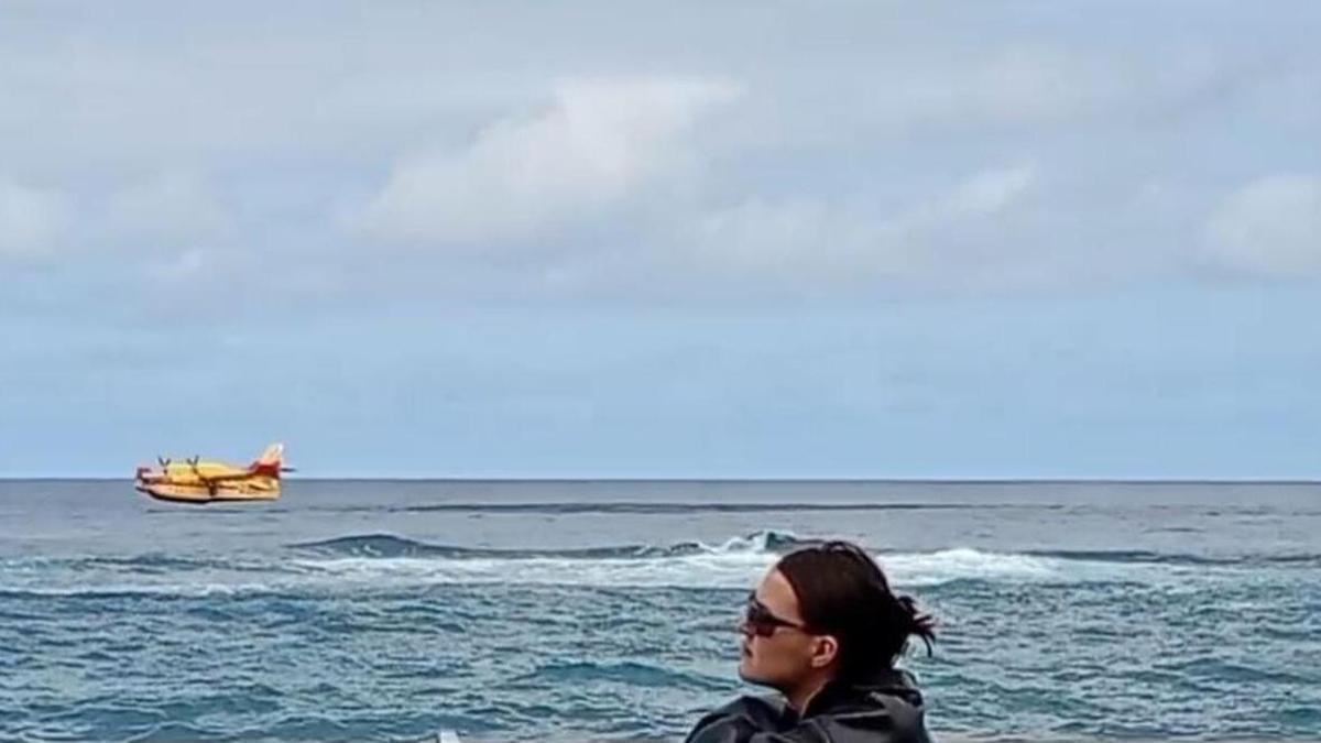 Hidroaviones realizan prácticas en Las Palmas de Gran Canaria