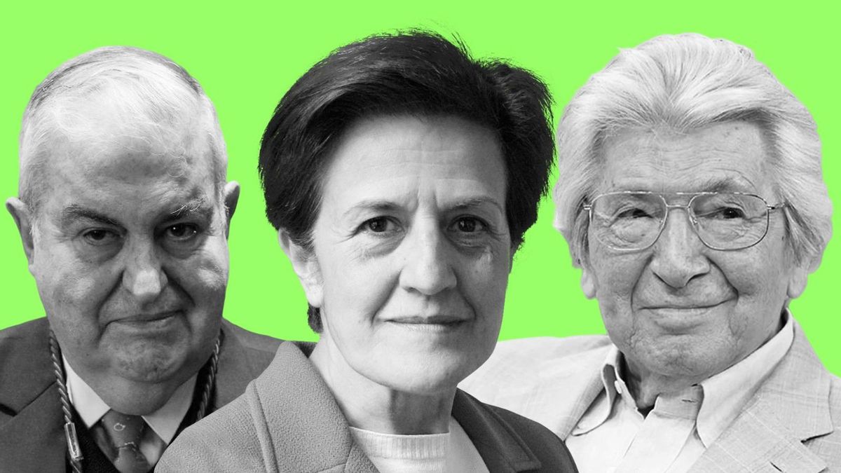 Francisco Mieres, Adela Cortina y Manuel Alejandro