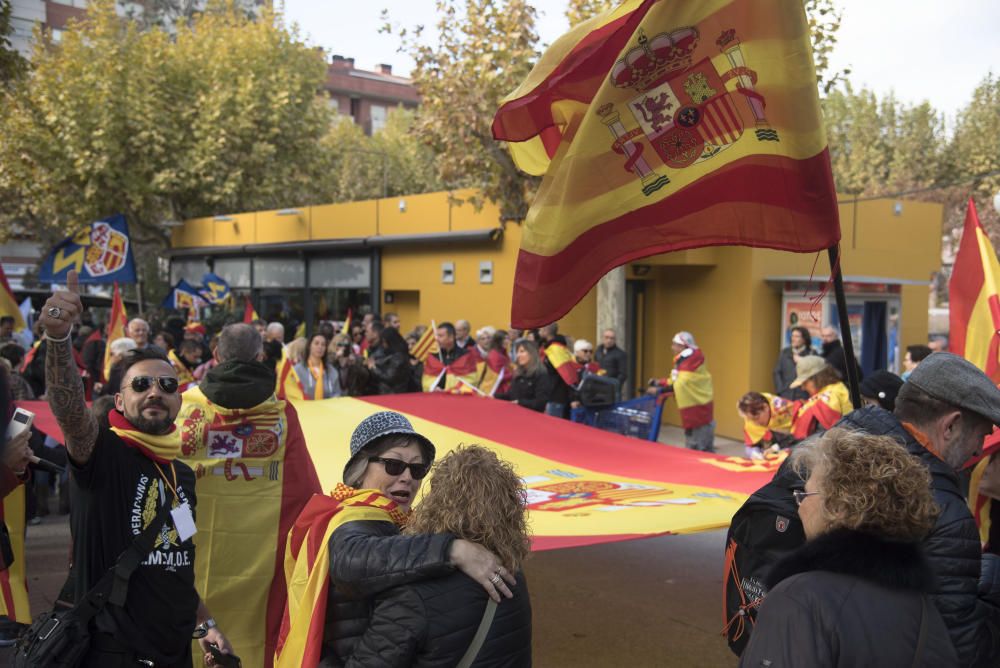 La manifestació per la unitat d''Espanya aplega unes 700 persones a Manresa