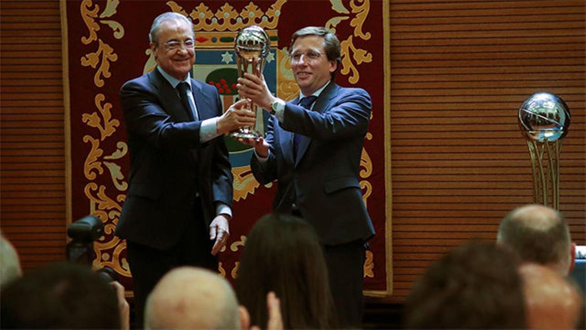 Almeida recibe al Real Madrid de baloncesto tras conquistar Copa del Rey