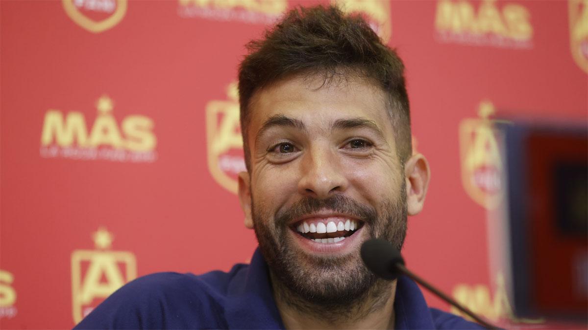 Jordi Alba: "Estoy muy contento de volver a la Selección, ahora lo valoro aún más si cabe"