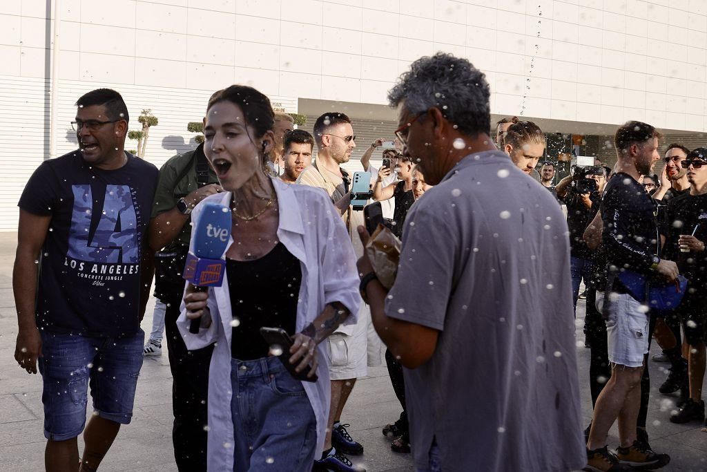 Las imágenes de la concentración ultra este martes en Torre Pacheco