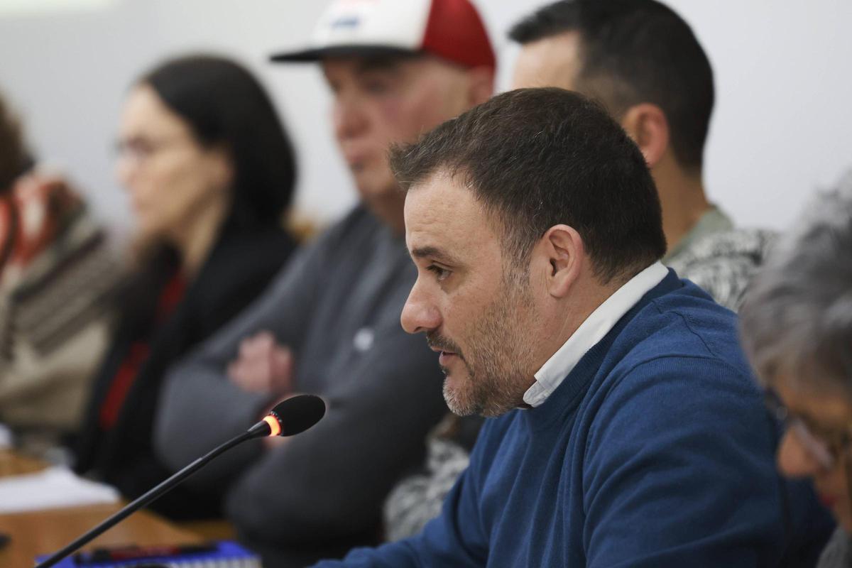 Iván López, durante un pleno