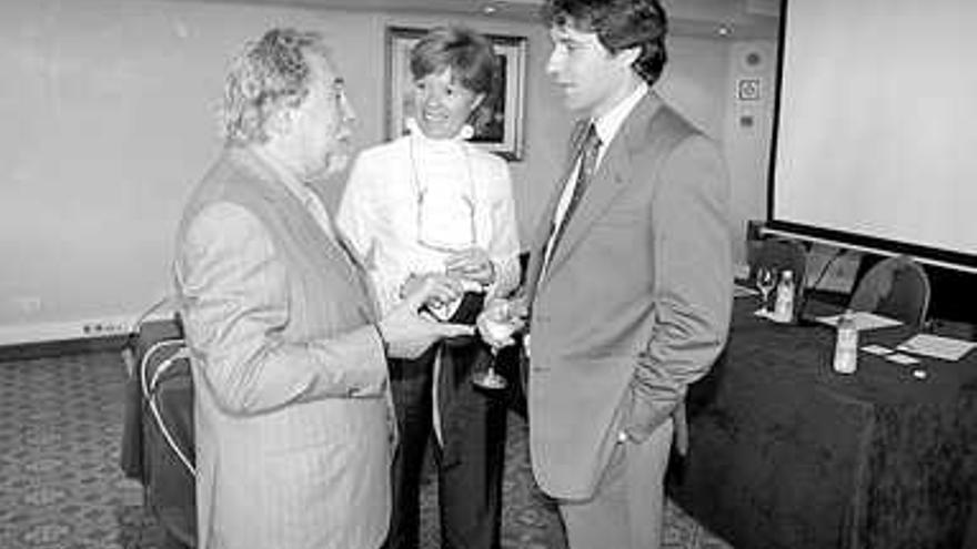 Juan Carlos Rosselló, Marilena Jover y Javier Quintana, del IEF.