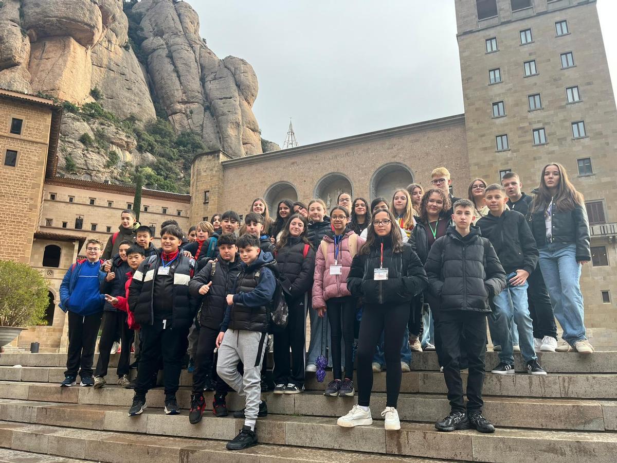 Els alumnes de Croàcia i Itàlia van visitar indrets emblemàtics com Montserrat