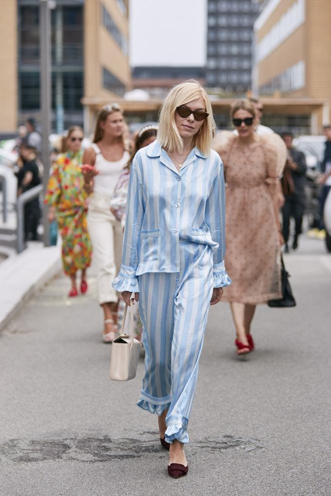 Look pijamero visto en el 'street style' de Copenhague