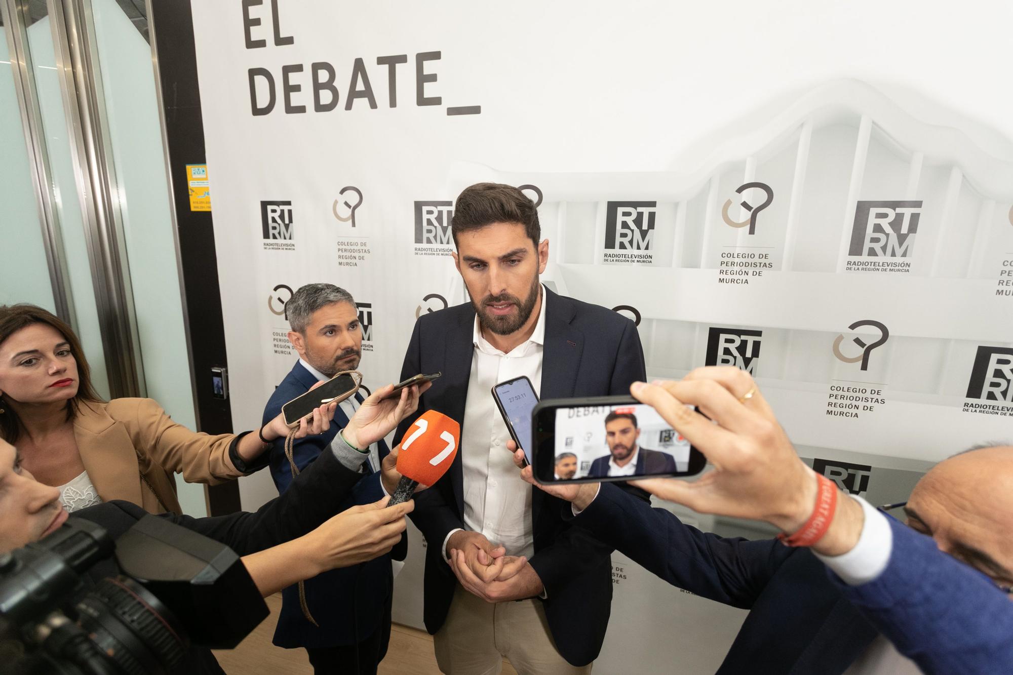 Todas las imágenes del debate electoral de la Región de Murcia