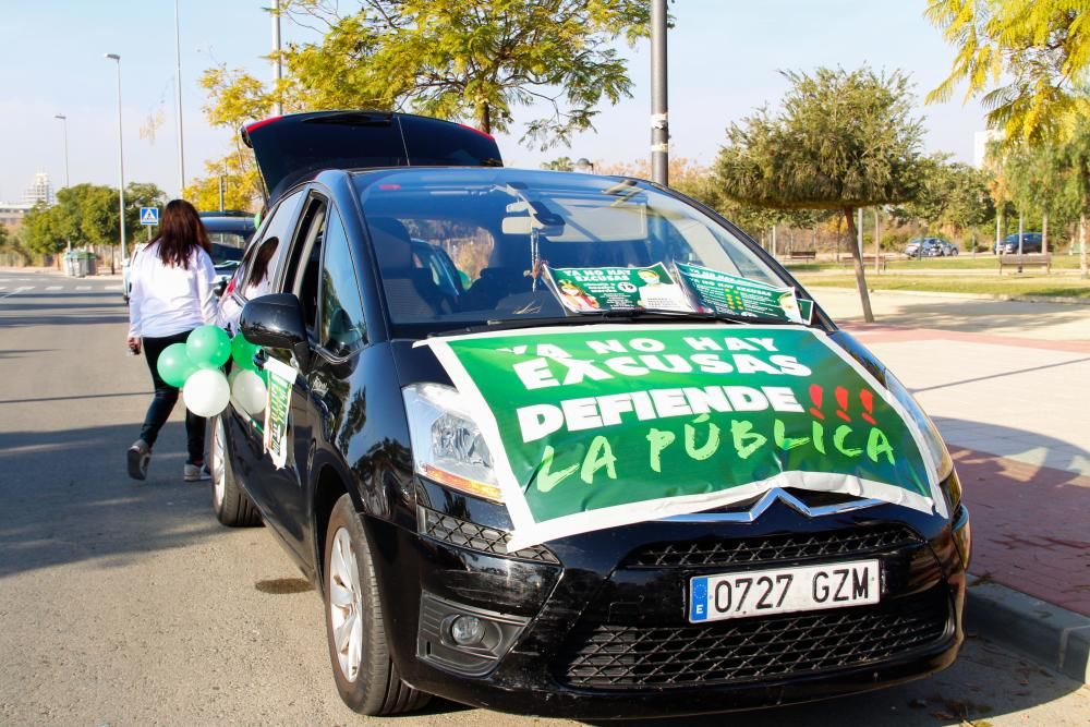 Una marcha teñida de verde y blanco para defender "el bien común"