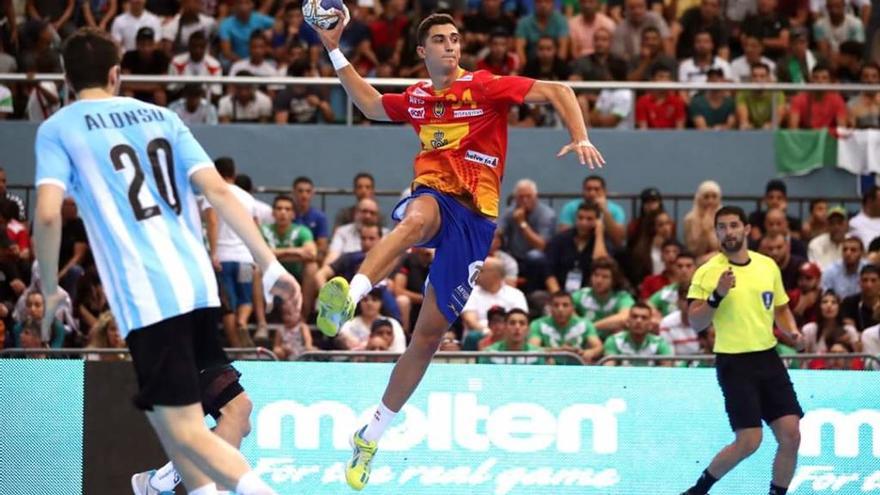 Josep Folqués, con la selección española júnior