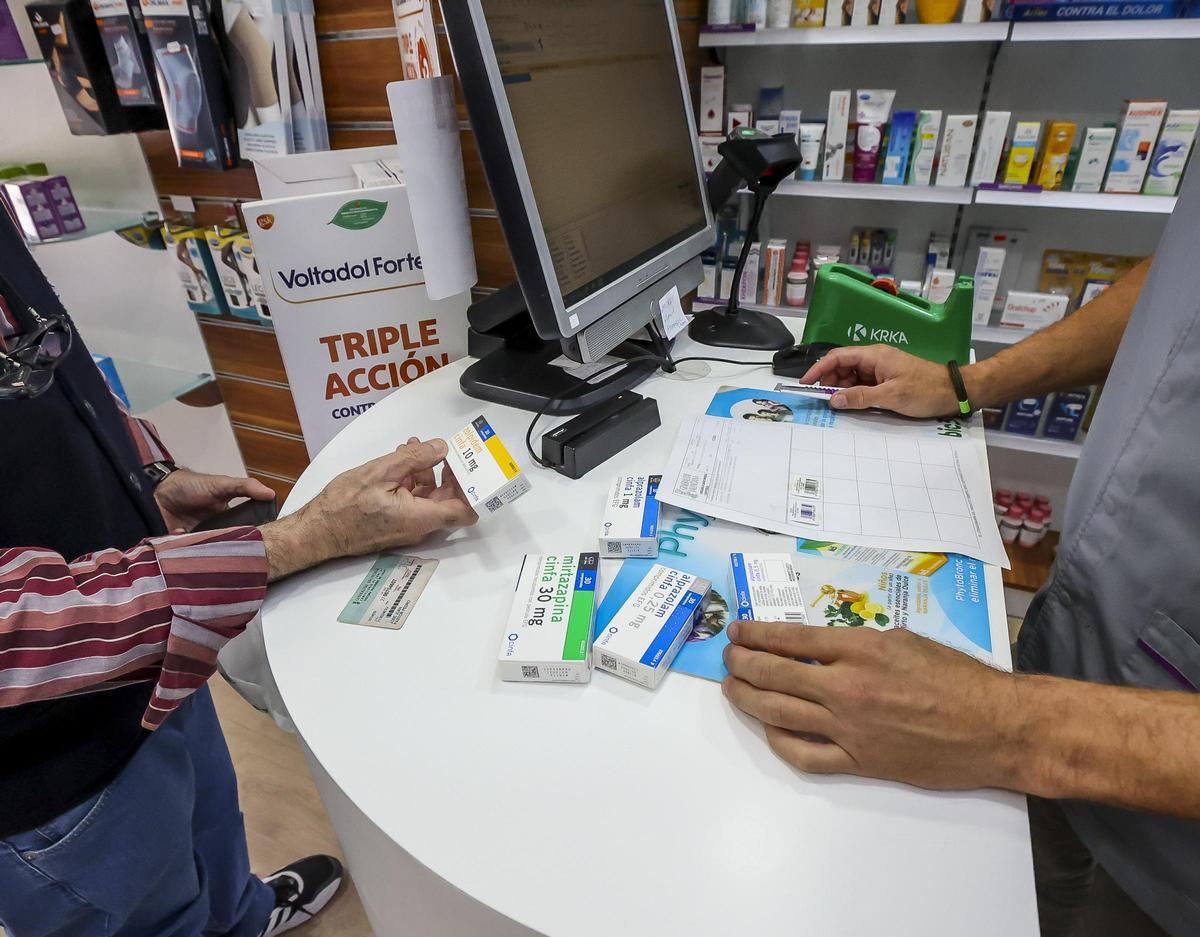Venta de medicamentos contra la ansiedad en una farmacia de la provincia de Alicante