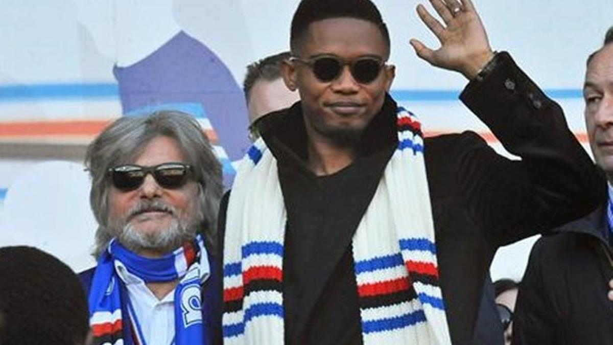 Eto'o regresa a Italia para jugar en la Sampdoria