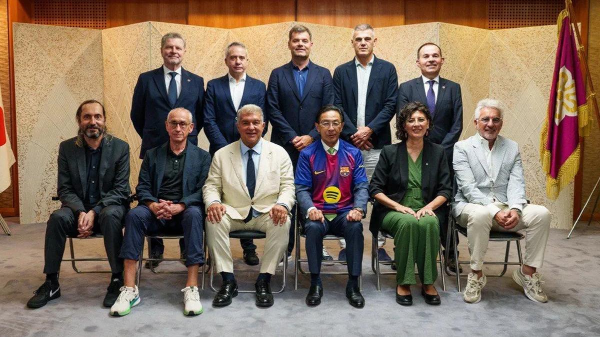 Visita institucional del FC Barcelona dentro del hermanamiento Catalunya - Kioto