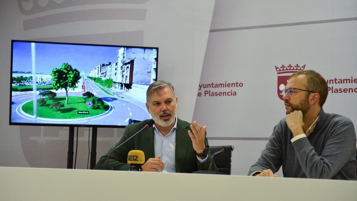 Presentación del proyecto de la futura rotonda en la puerta Talavera de Plasencia.