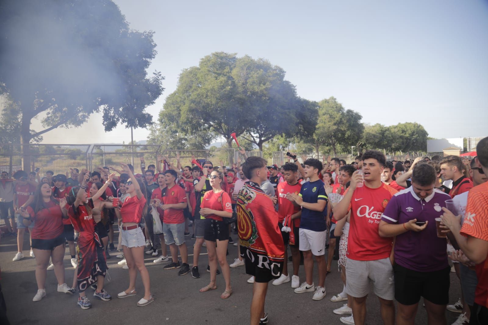 Así están viviendo el partido en el Mallorcafé