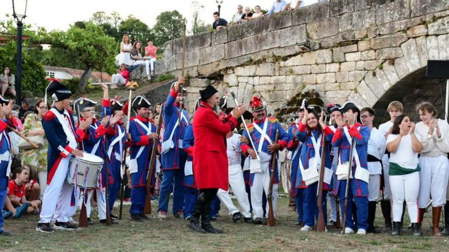 Exitosa recreación da Batalla de Ponte Ledesma en Boqueixón