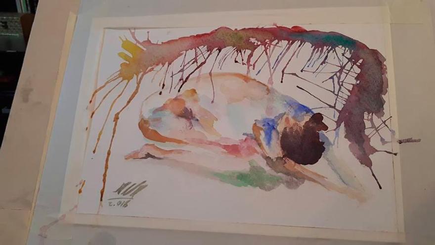 La artista sevillana Mercedes Naranjo expone en la Feria Artist