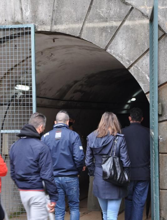 Visita inédita a la batería militar de O Grove