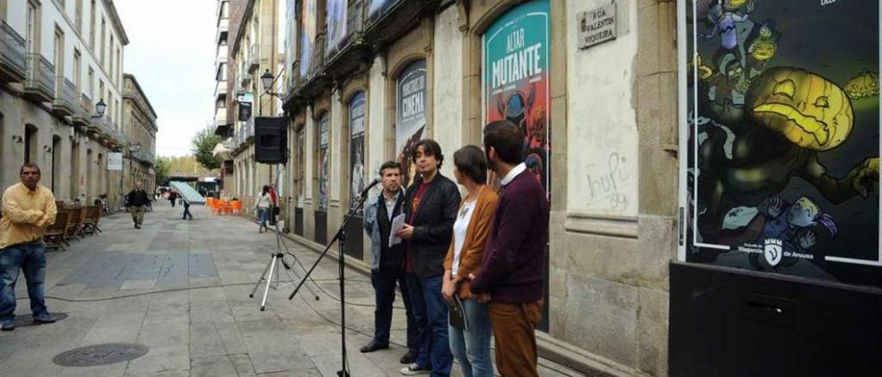 Presentación de las actividades que se desarrollan en Vilagarcía alrededor del Curtas Film Fest. // I. A.