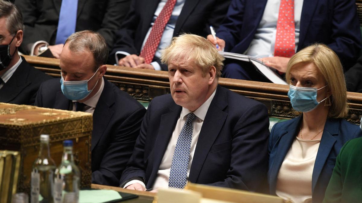 El primer ministro británico, Boris Johnson, durante una sesión en la Cámara de los Comunes.