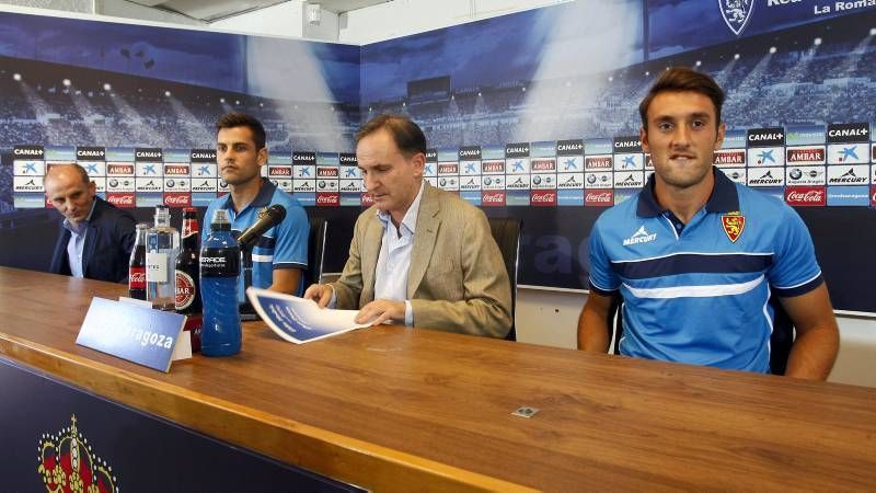 Presentación de Eldin y Dorca como nuevos jugadores del Real Zaragoza