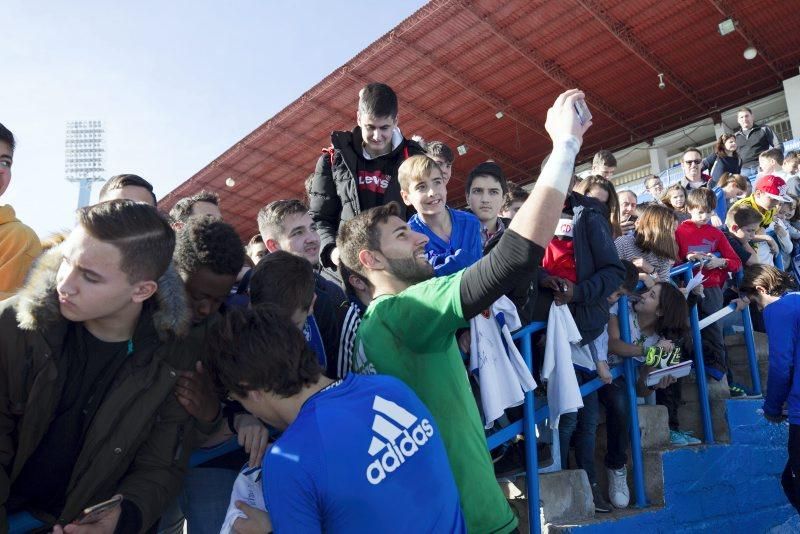 Entrenamiento de puertas abiertas del Real Zaragoza