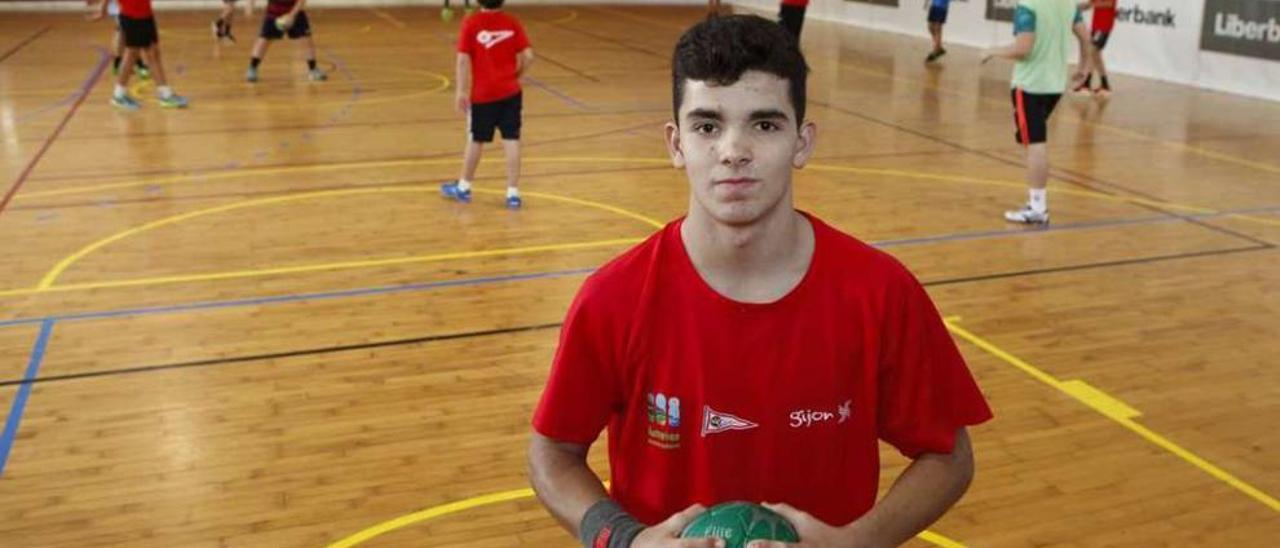 Jorge López, antes de uno de los entrenamientos.