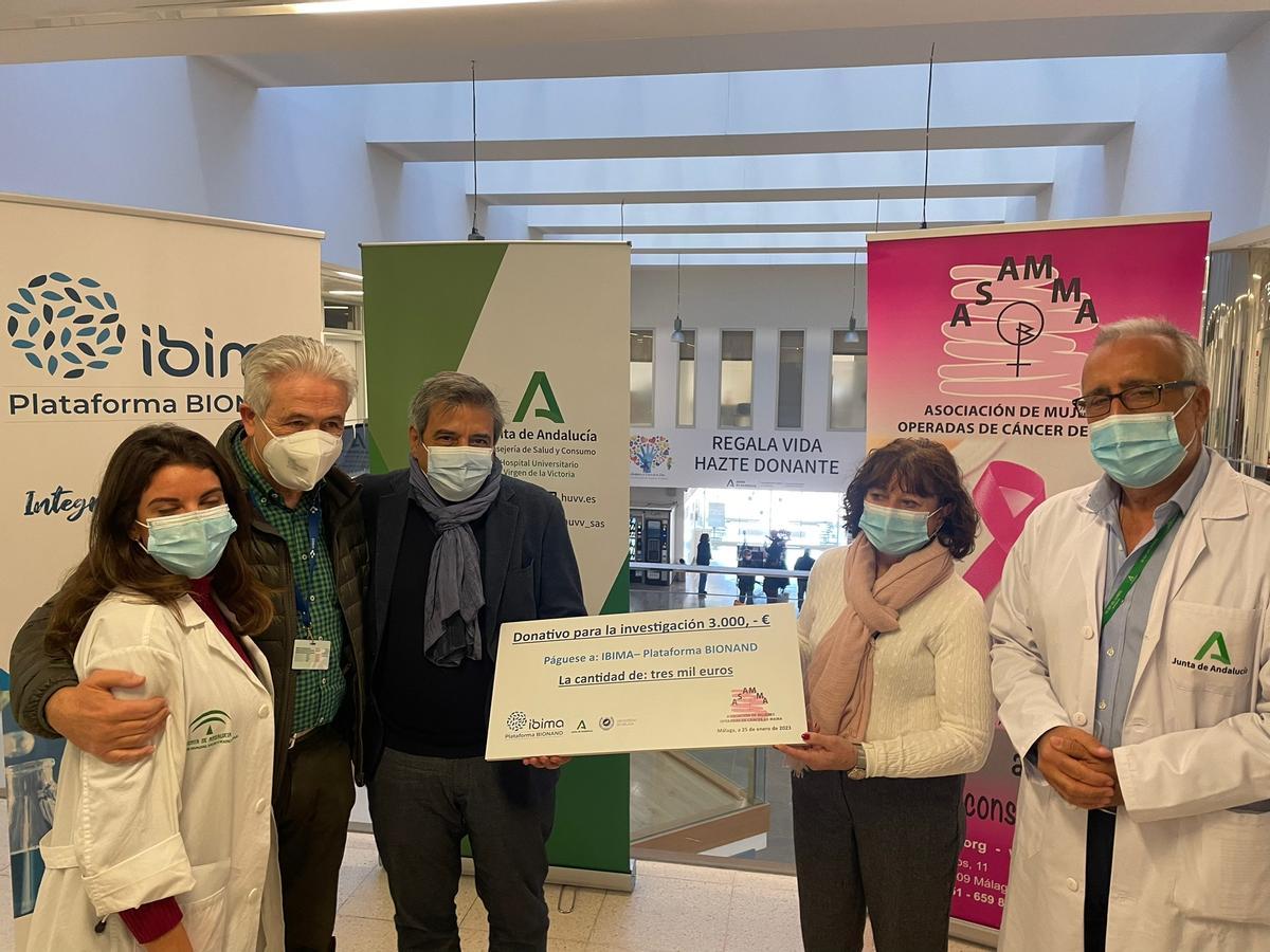 l equipo, liderado por Emilio Alba, destinará los fondos recaudados para el estudio del cáncer de mama más frecuente y sus recidivas.